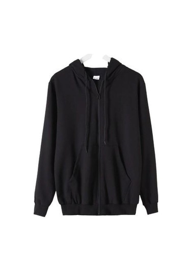 Fermuarlı Çocuk Hırka Siyah