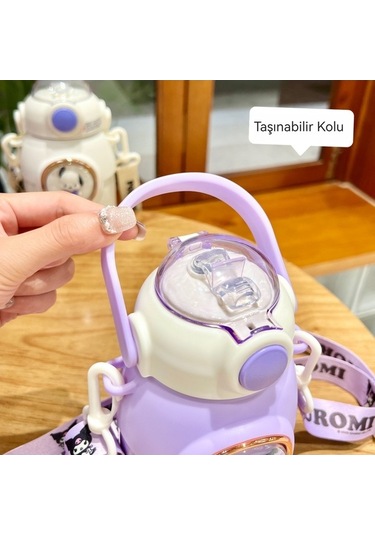 Novahub Yeni Yalıtımlı Taşınabilir Su Sevimli Sarı Sarı Puding Pipet Paslanmaz Köpek Karikatür Kapasiteli El Dekoratif Çocuk Çelik Büyük Bebek Bardağı Anahtarlık Açık 4 316 Gr Sarı