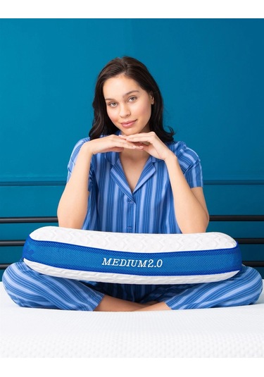 Varol Nuvina V2 Orta Visco Yastık 65x40x15 Beyaz