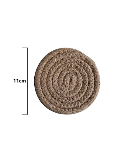 Suntek Çiftlik Evi Masa Mat Kaymaz Rustik Örgülü Yer 11cm