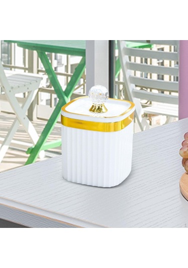 Beyaz Hava Geçirmez Saklama Kavanozu Kahve Fındık Kapaklı Teneke Kutu Kiler Organizasyonu Yiyecek