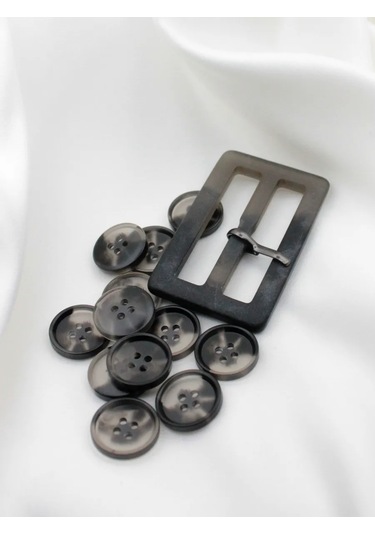 The New Button 15 Mm Dekoratif Kahverengi Düğmeler 12 Adet 335625324