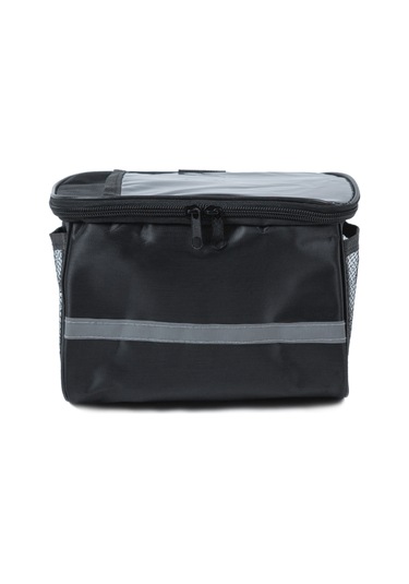 Padalink Bisiklet Gidon Çantası - Büyük Kapasiteli, Çift Fermuarlı, Tüm Bisikletler İçin Uygun, Kolay Montaj, Siyah Çok Renkli