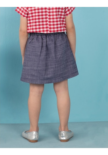 Denokids Ollie&Olla Tensel Mini Kız Etek Mavi