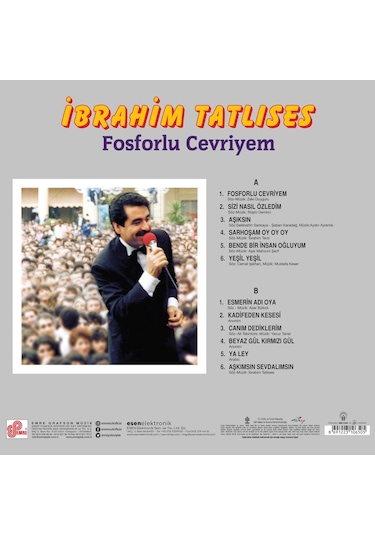 İbrahim Tatlıses - Fosforlu Cevriyem Açılır Kapak Plak
