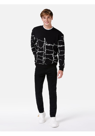 Colins 035 Ryan Dar Kesim Yüksek Bel Dar Paça Siyah Erkek Pantolon Cl1067180 DENİM