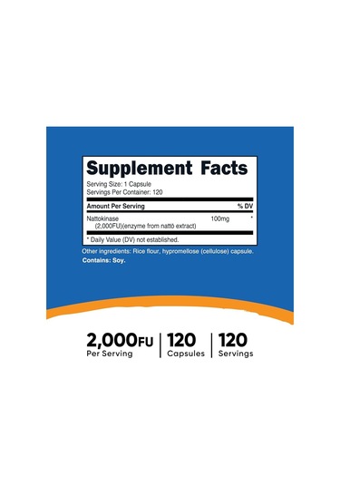 Nutricost Nattokinase, 2,000 Fu, 120 Capsules