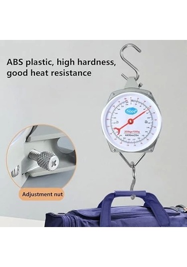 100 Kg Kapasiteli Askılı Terazi - Dayanıklı, Net Kadranlı, Çift Ölçü Birimli, Endüstriyel Ve Dış Mek