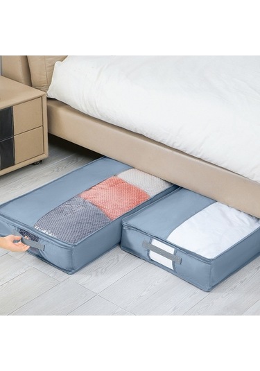 Dancemonkey Cbtx Moho&home Mdj-6185 Şeffaf Katlanabilir Oxford Kumaş Yorgan Ve Giyim Saklama Kutusu 140l