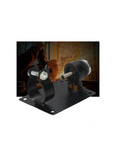 Springsun Metal Elektrik Matkap Dönüştürücü Aparatı - Kesme, Cila, Taşlama İçin 10mm Uyumlu Tezgah Sabitli Base Seti