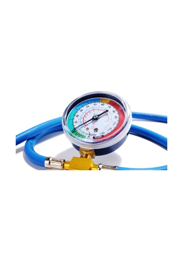 Yaozixa Otomotiv Klima R134a Soğutucu Basınç Ölçer, Fluor Yükleme Aleti, Tek Valfli Tester, Ev Ve Ticari Sistler İçin