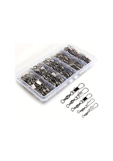 200 Adet Balıkçılık Bilyalı Rulman Fırdöndüler, Namlu Geçmeli Konnektörlü