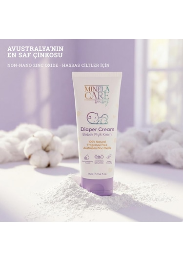Minela Care 100% Doğal Bebek Pişik Kremi 75 Ml