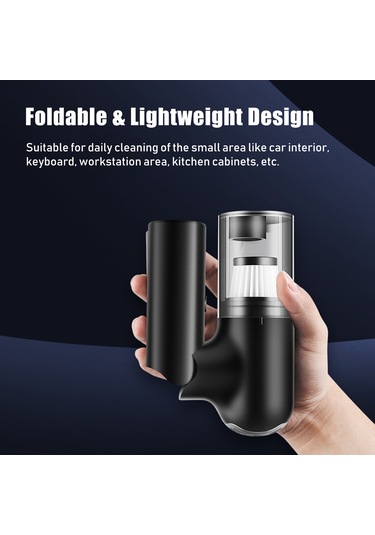 Suofeng El Fırçaslı, Geniş Ağızlı El Tipi Süpürge - 6000pa Güçlü Emme, 3.9m Kablolu, Katlanabilir, Araç/ev/ofis Temizliği İçin, Kedi Kumu Ve Tüy Temizleyici