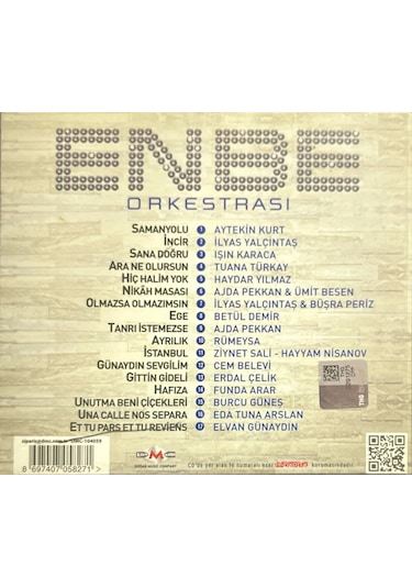 Müzik Cd'sidir Plak Değildir Cd Behzat Gerçeker Enbe Orkestrası