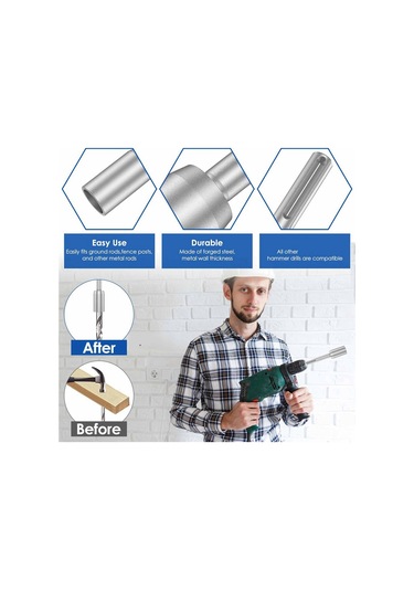 Topraklama Çubuğu Sürücüsü 65mm Ağır Hizmet Tipi Çelik Matkap Ucu Sürücüsü