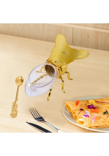 Pazly Suntek Arı Bal Kavanozu Çok İşlevli Mutfak Ve Ev Kullanımı Altın Renk Altın