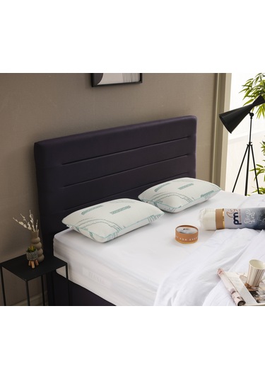 Dinlendirici Anti Statik Tombul Visco Yastık - Stres Azaltan Konforlu Kumaş - Ortopedik Lüx Yastık 1 Adet Çok Renkli