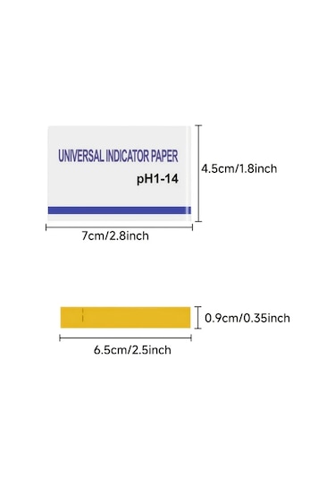 Fochsia 1/3/6'li 0-14 Ph Kağıdı 80 Yaprak Asit Baz Test Seti