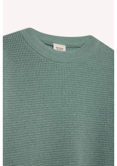 Defacto Erkek Çocuk Bisiklet Yaka Triko Kazak F0959a825wngn1129 Yeşil