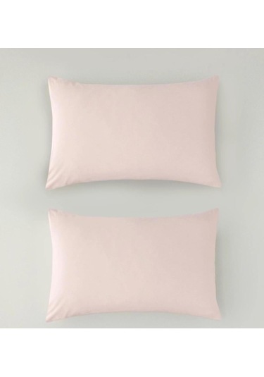 50x70cm 2adet %100 Cotton Yastık Kılıfı Pembe