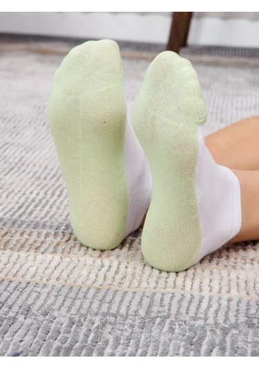 John Jeniford 7 Çift Kısa Çorap 219037816 Beyaz