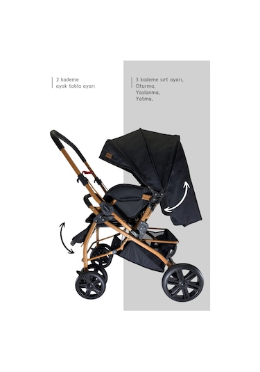 Bebegold  Çift Yönlü Bebek Arabası