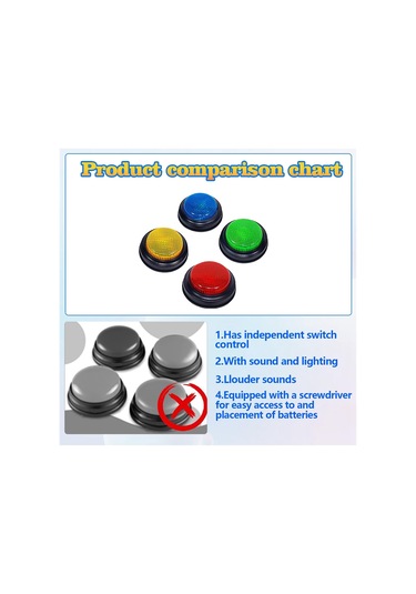 Anjiexun Sınıflar İçin, Işıklı Ve Sesli Oyun Zilleri Oyunlar İçin Harika