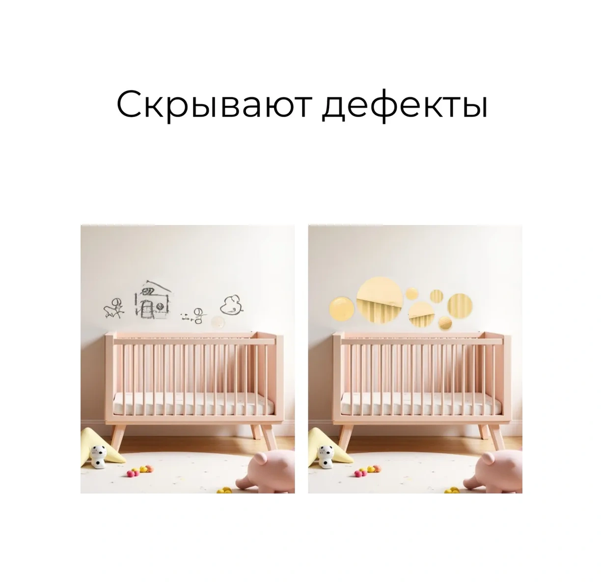 Dommarket Ayna Duvar Dekorasyonu İçin İç Mekan Daire Sticker'ı 33 Adet 327941147 Altın Rengi