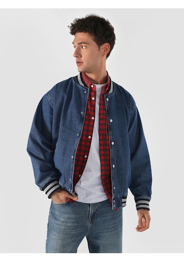 Colin's Rahat Kesim Mavi Erkek Jean Ceket CL1062448_Q1.V1_DN42468