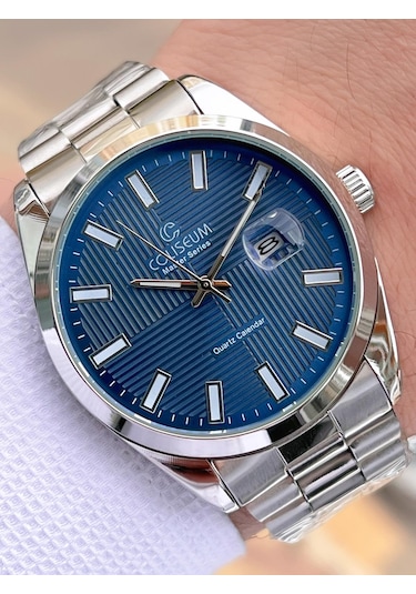 Coliseum Çelik Kordon Takvimli Kadran Kutulu Seri Erkek Kol Saati Ft.rl.8742.s5 Gri