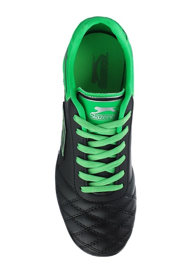 Slazenger HUGO HS Erkek Halı Saha Siyah / Yeşil Futbol Ayakkabısı
