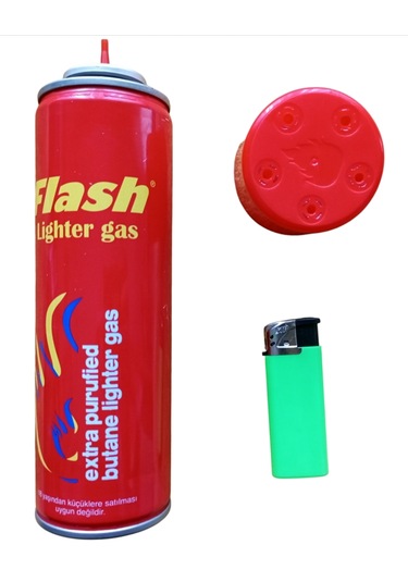 Flash Çakmak Gazı + Manyetolü Çakmak Çok Renkli