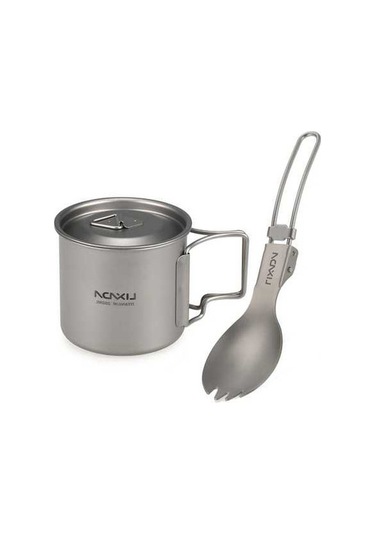 Pazly Lixada Tencere Seti 300ml-750ml Katlanabilir Yemek Pişirme Kabı Gümüş