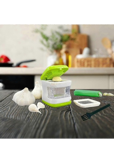 Mini Sarımsak Pres Küpü, Paslanmaz Çelik Bıçaklar, Bpa İçermeyen Çok Renkli