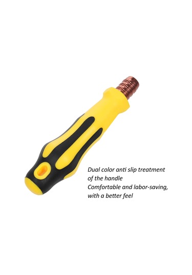 Skycity 46 Parça Tornavida Ve Somun Anahtarı Seti - Crv+abs Malzeme, 125mm Uzatma Çubuğu, 35 Adet Bit, Sarı-siyah