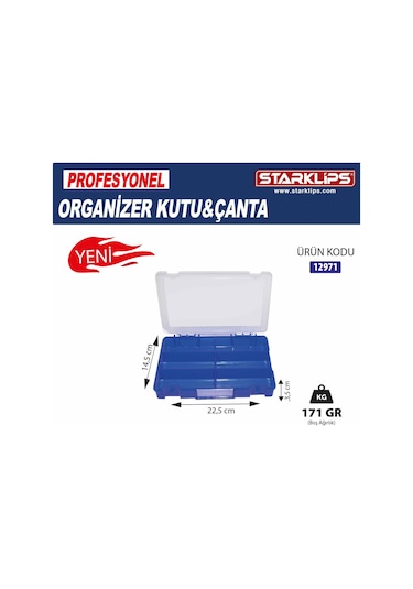 Çanta Plastik Organizer 6 Bölmeli