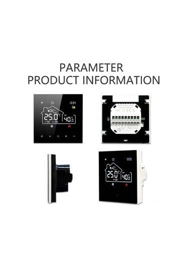 Yaozixa Me-82f Beyaz Wifi Akıllı Termostat: Klima Ve Yeraltı Isıtması İçin Uyumlu, Uzakdan Kontrol, Alexa/google Desteği, Çocuk Kilidi, Veri Saklama