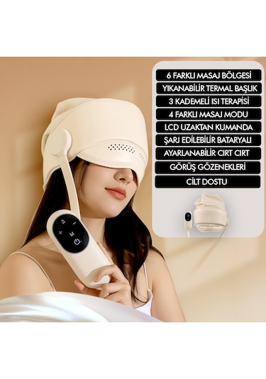 Relaxus Isıtmalı Kafa Masaj Cihazı
