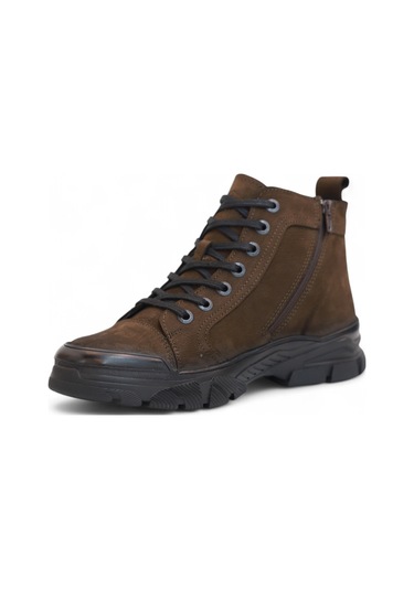 Hammer Jack 2105 Anatomik Tabanlı Hakiki Deri Fermuarlı Erkek Spo Kahverengi