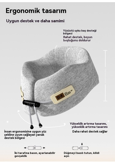 Bellek Köpük U-şekilli Yastık Seyahat Boyun Desteği Uyku Yastığı