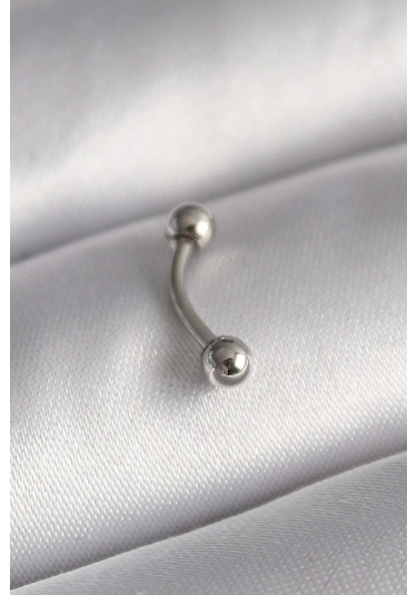 316l Çelik Gümüş Renk Topçuk Model Piercing Çok Renkli