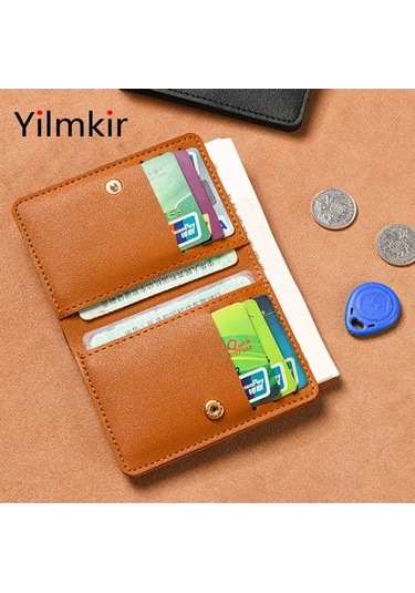 Createtech Sadelik Mini Kadın Cüzdan, Erkekler İçin, Sürücü Belgesi, Kredi Kartı, Purple Mor Mor