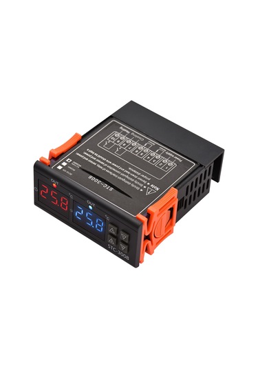 Vkemall Stc-3008 Akıllı İki Yollu Sıcaklık Kontrol Cihazı - Isıtma/soğutma/ayarlama/gecikmeli Başlangıç/uyarı - Ac 110 220v