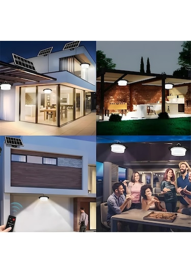 244-led Hareketli Sensörlü Güneş Enerjili Sarkıt Işık, Güneş Enerjili Kulübe Işığı Siyah