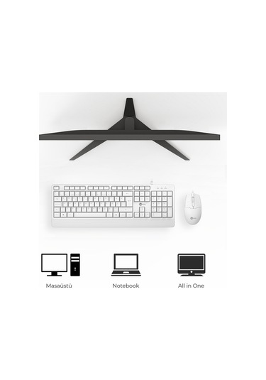 Lecoo CM106 USB Kablolu Türkçe Q Klavye & Mouse Set