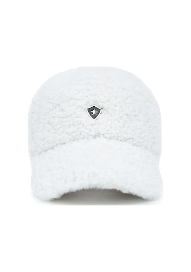 Tamer Tanca Unisex Kürk Beyaz Şapka 524 Beyzbol Kurk Sapka Beyaz Kurk Beyaz