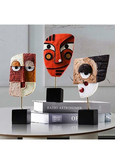 Xianwen Geeroyoo El Yapımı Göz Kırpan Soyut Reçine Heykel -