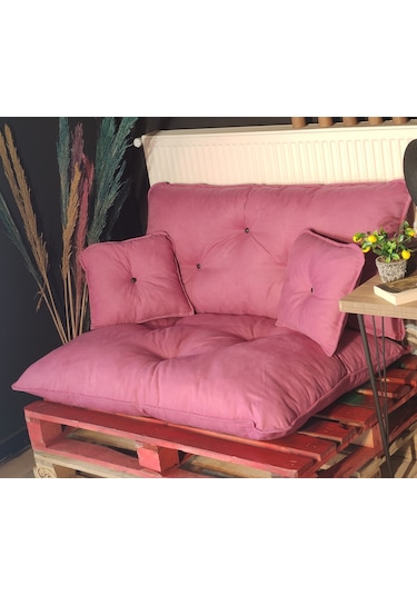 Colormix Moscowa, Yer Minderi, Bahçe Minderi, Balkon Minderi, Minder, 4 Parça Minder, Pembe Minder Pembe