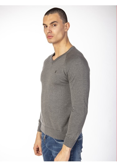 Trussardi Erkek Kazak  TRRD003780 Gri
